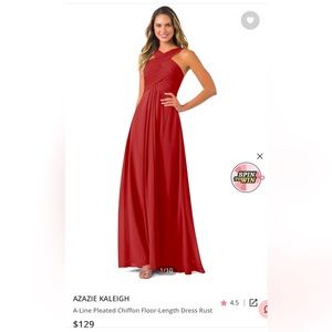 Selling a never worn Azazie bridesmaid dress in “Rust” color.
